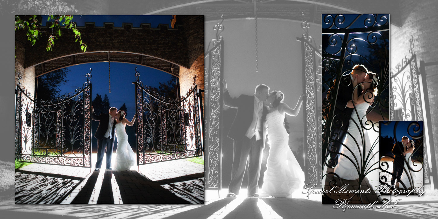 Crystal & Derek at Indianwood Golf Course Lake Orion MI wedding album photography