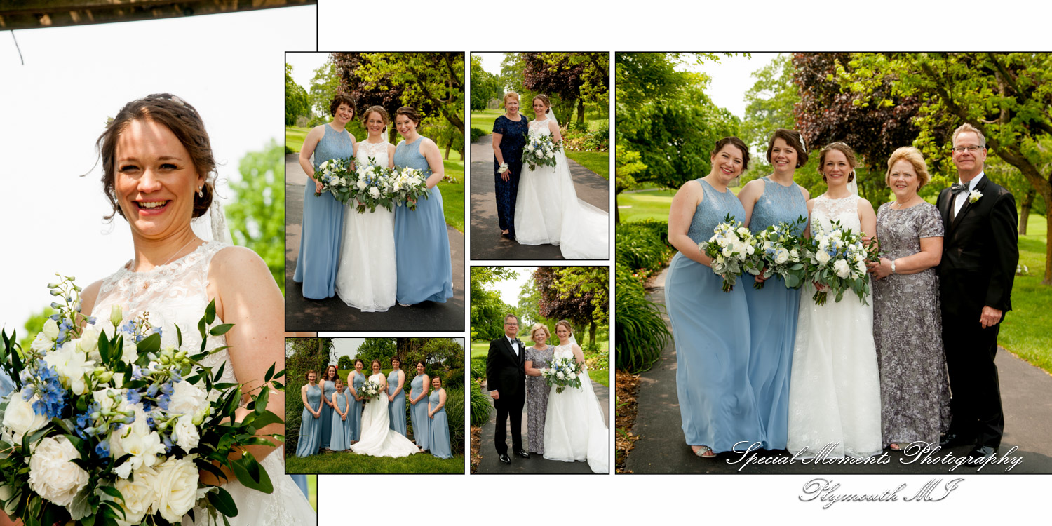 Scott & Emily at Kalamazoo Country Club MI wedding album photography