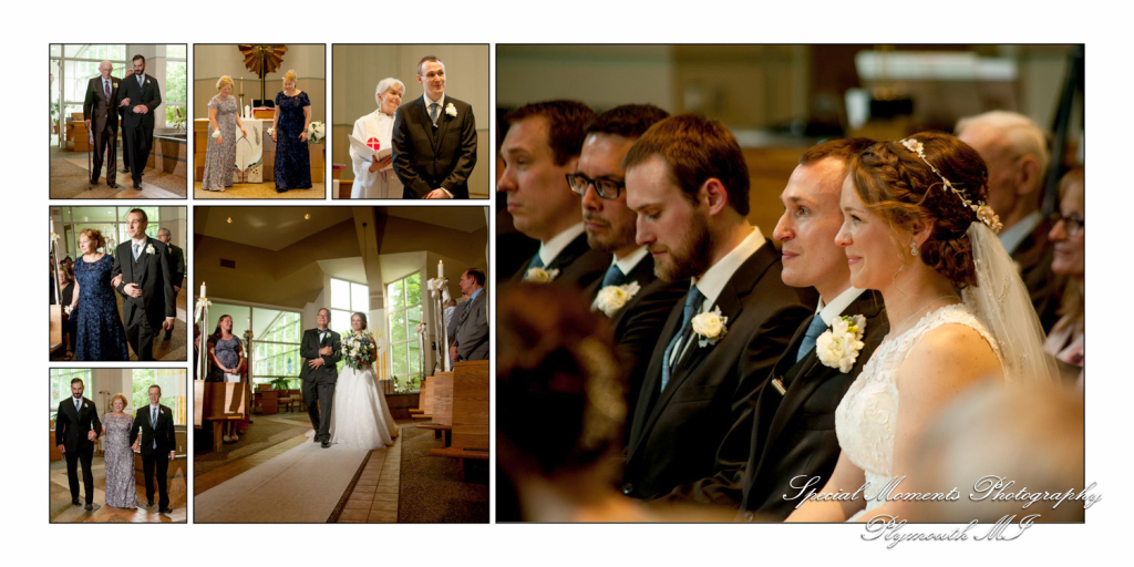 Scott & Emily at Prince of Peace Lutheran Portage MI wedding album photography