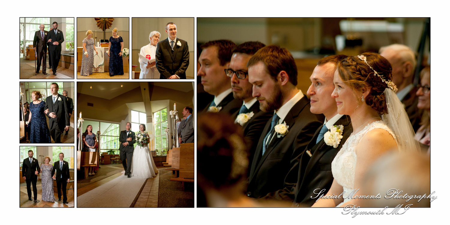 Scott & Emily at Prince of Peace Lutheran Portage MI wedding album photography