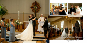 Scott & Emily at Prince of Peace Lutheran Portage MI wedding album photography