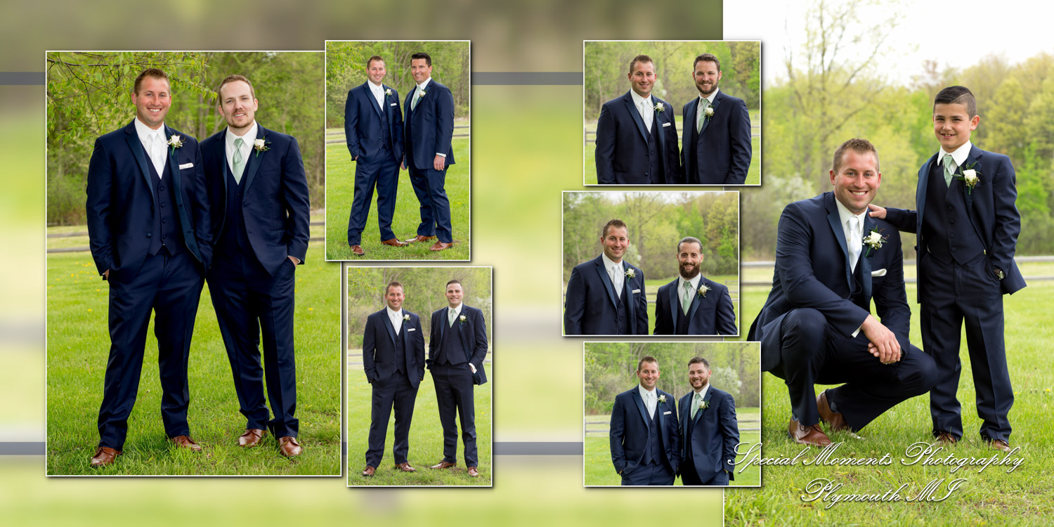 Coffee Table Design - jay & Janelle at St. Kieran Catholic Shelby Twp. MI wedding album photography
