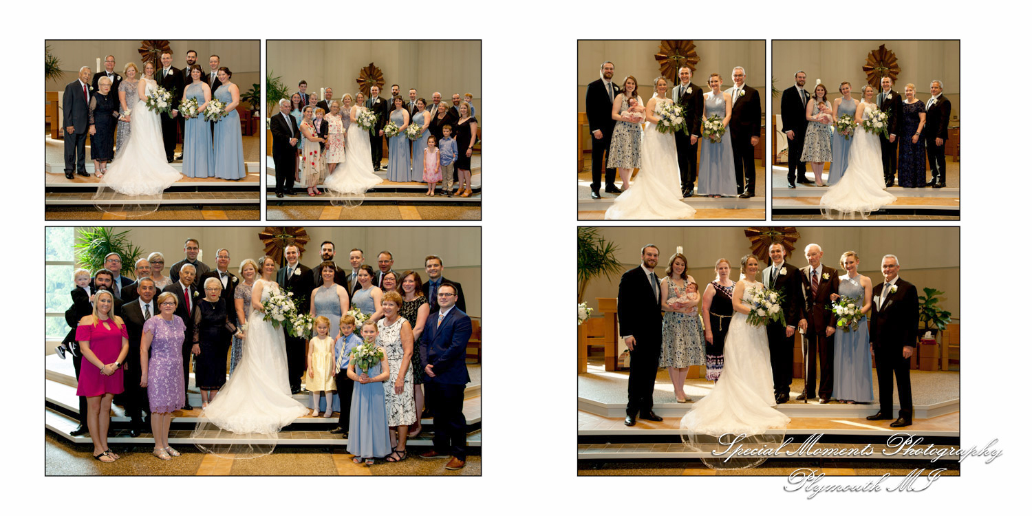 Scott & Emily at Prince of Peace Lutheran Portage MI wedding album photography