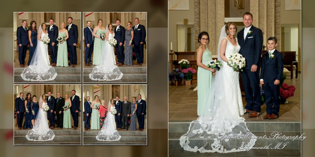 Coffee Table Design - jay & Janelle at St. Kieran Catholic Shelby Twp. MI wedding album photography