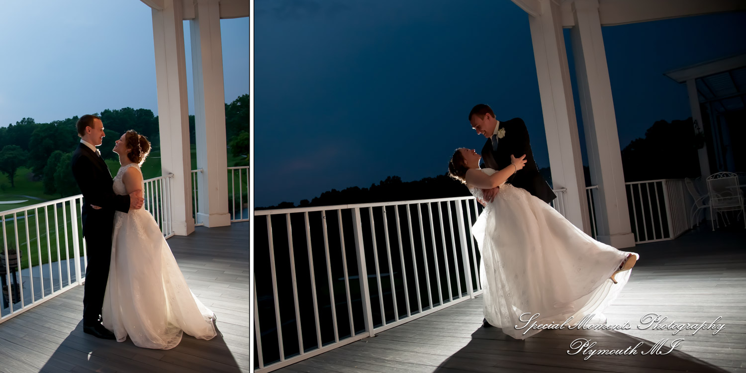 Scott & Emily at Kalamazoo Country Club MI wedding album photography