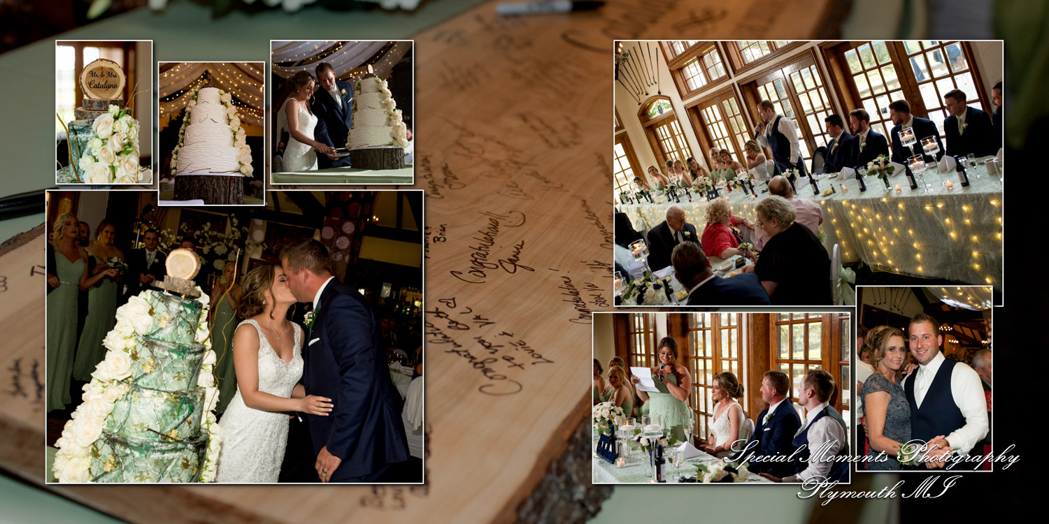 Coffee Table Design - jay & Janelle at Indianwood Golf Country Club Lake Orion MI wedding album photography
