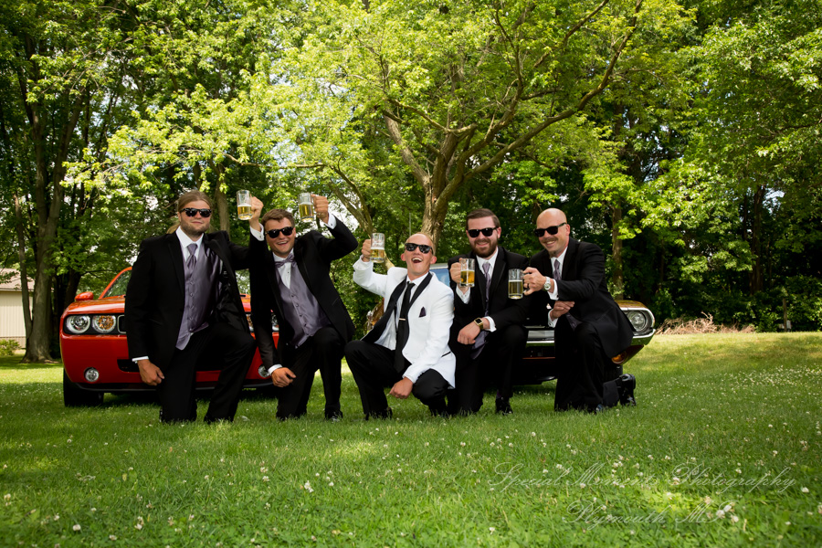 Alyssa & Tyler at Moose Ridge Golf Course South Lyon MI wedding photography