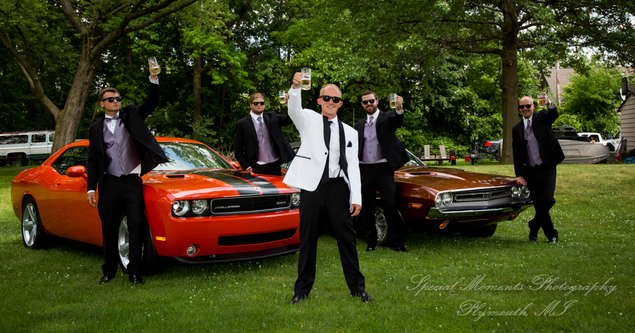 Alyssa & Tyler at Moose Ridge Golf Course South Lyon MI wedding photography