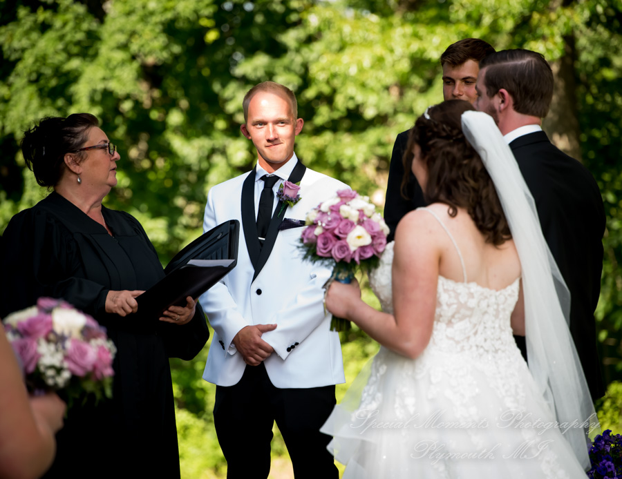 Alyssa & Tyler at Moose Ridge Golf Course South Lyon MI wedding photography
