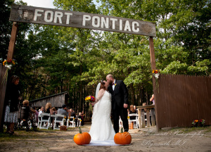 Tiffany & Scott at Camp Agawam Lake Orion MI wedding photography