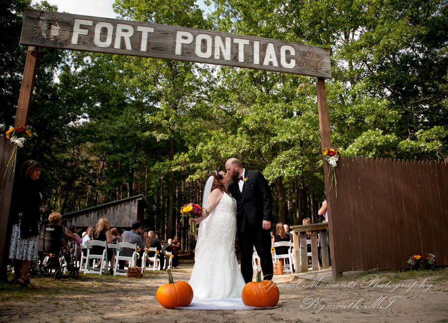 Tiffany & Scott at Camp Agawam Lake Orion MI wedding photography
