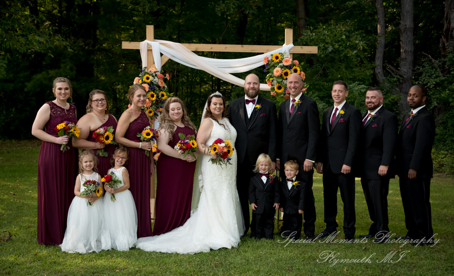 Tiffany & Scott at Camp Agawam Lake Orion MI wedding photography