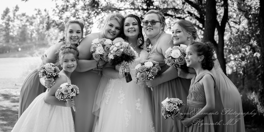 Alyssa & Tyler at Moose Ridge Golf Course South Lyon MI wedding photography