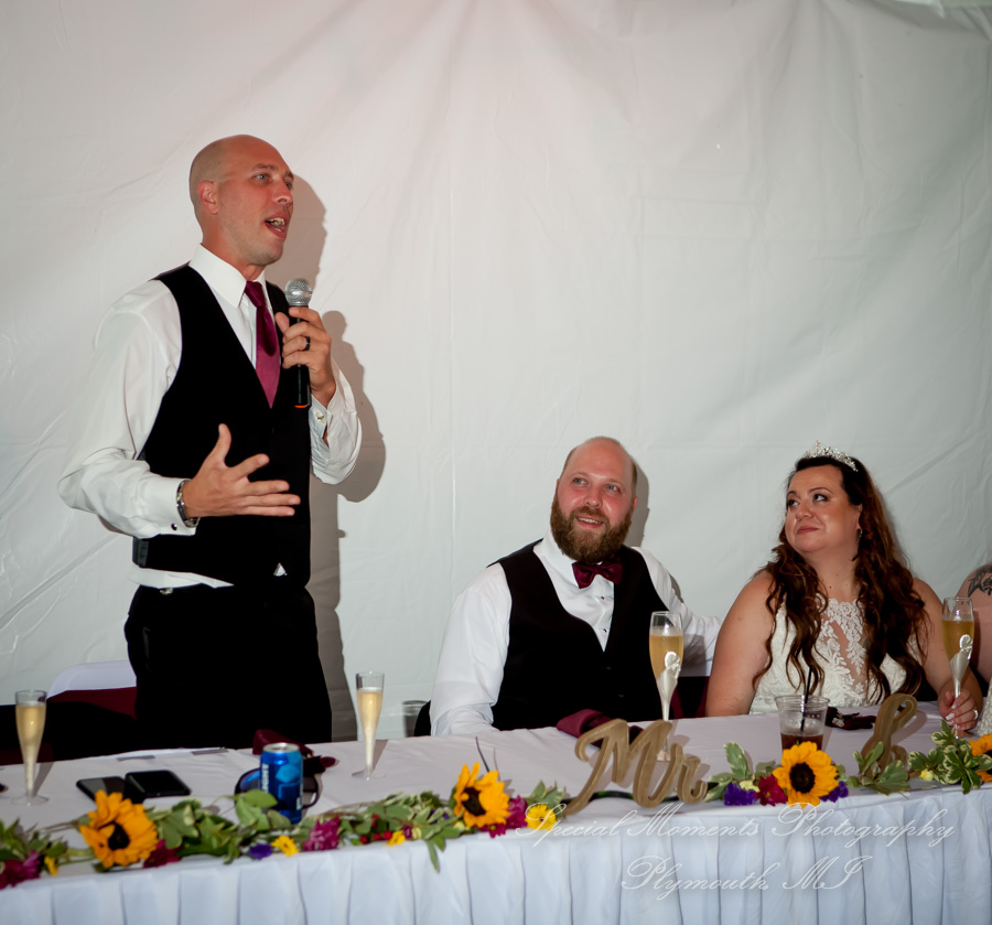 Tiffany & Scott at Camp Agawam Lake Orion MI wedding photography