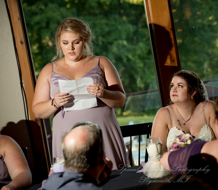 Alyssa & Tyler at Moose Ridge Golf Course South Lyon MI wedding photography