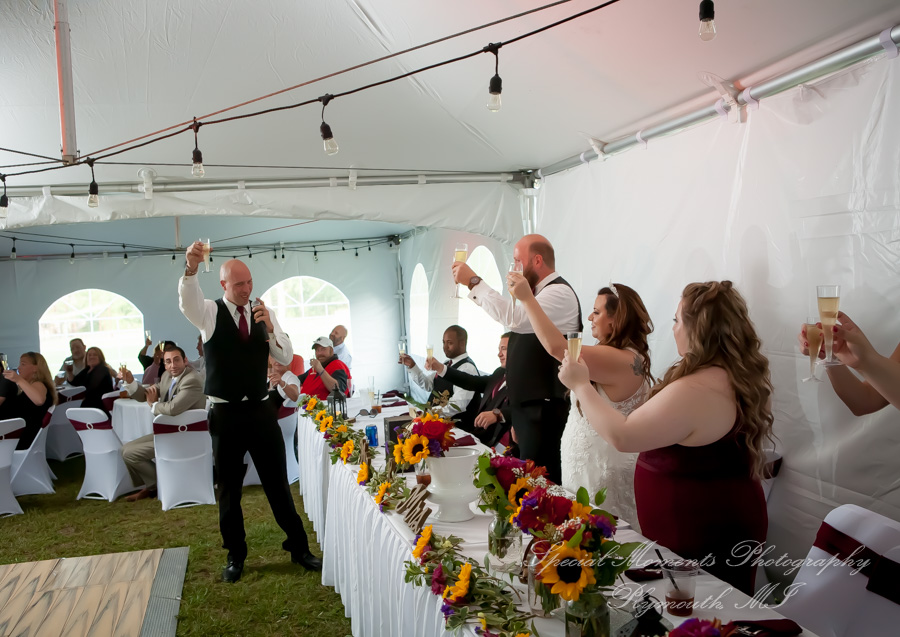 Tiffany & Scott at Camp Agawam Lake Orion MI wedding photography