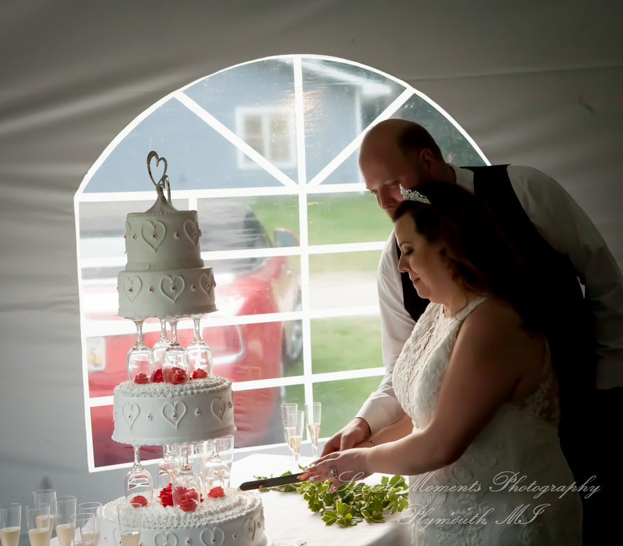 Tiffany & Scott at Camp Agawam Lake Orion MI wedding photography