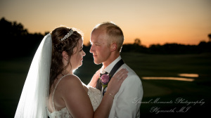 Alyssa & Tyler at Moose Ridge Golf Course South Lyon MI wedding photography