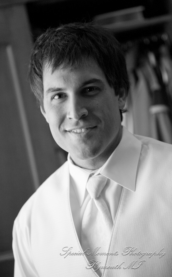 Christopher & Lisa at St. Ambrose Catholic Grosse Pointe Farms MI wedding photography