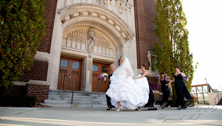 Christopher & Lisa at St. Ambrose Catholic Grosse Pointe Farms MI wedding photography