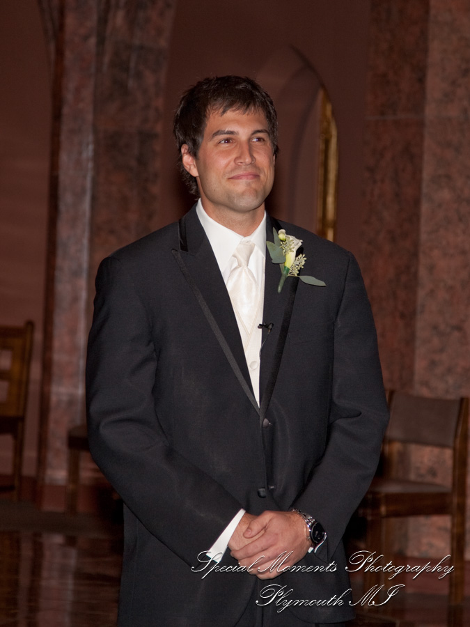 Christopher & Lisa at St. Ambrose Catholic Grosse Pointe Farms MI wedding photography