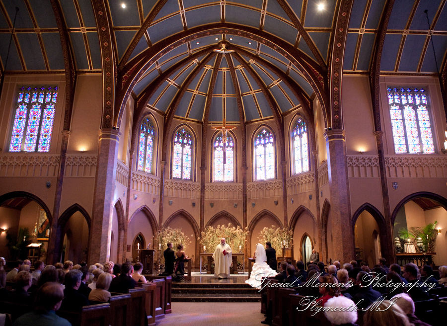 Christopher & Lisa at St. Ambrose Catholic Grosse Pointe Farms MI wedding photography