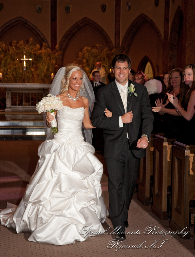 Christopher & Lisa at St. Ambrose Catholic Grosse Pointe Farms MI wedding photography