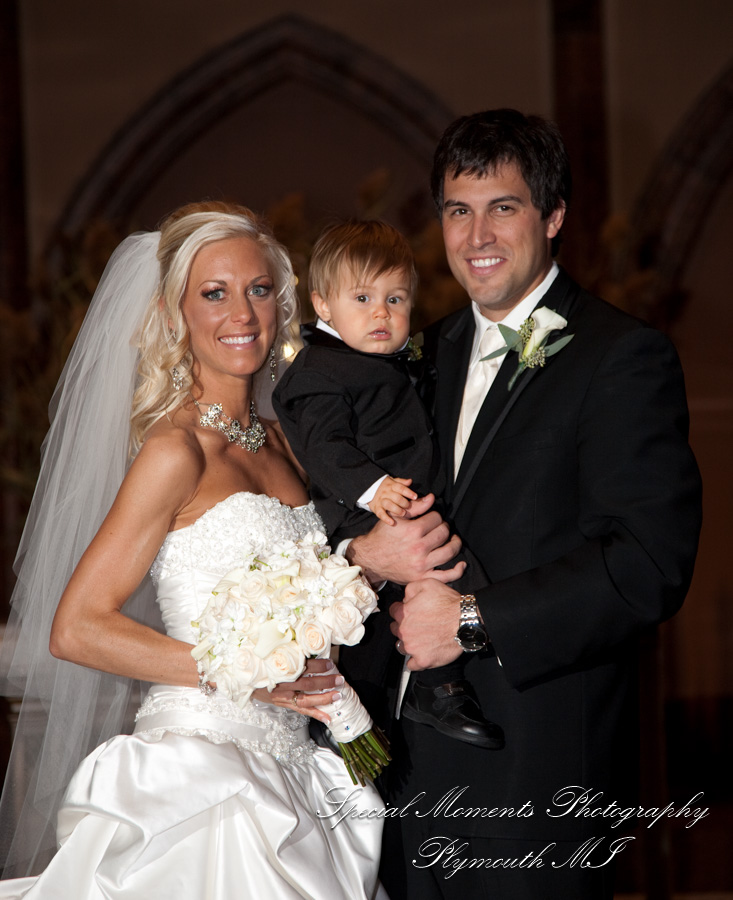 Christopher & Lisa at St. Ambrose Catholic Grosse Pointe Farms MI wedding photography