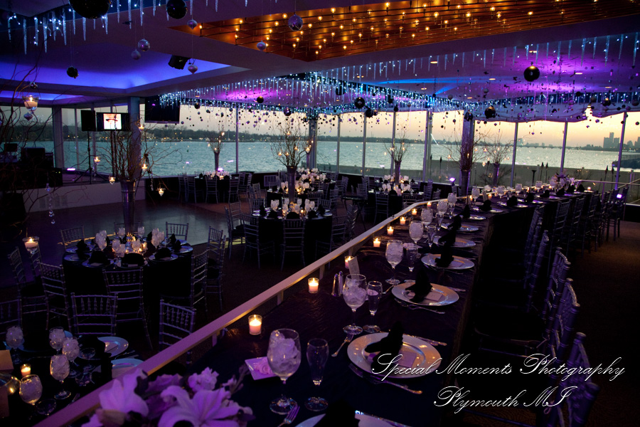 Christopher & Lisa at Roostertail Detroit MI wedding photograph