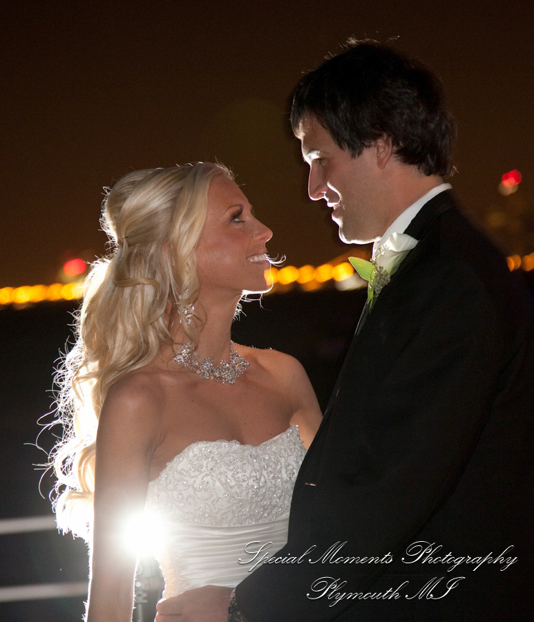 Christopher & Lisa at Roostertail Detroit MI wedding photograph