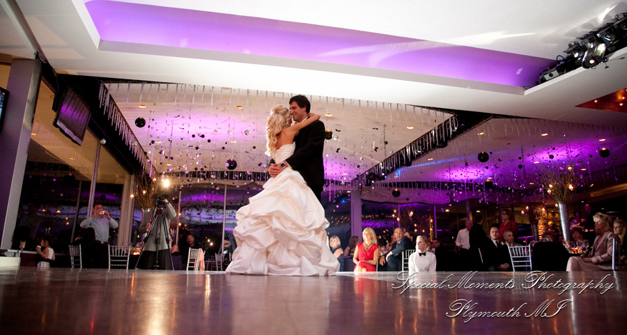 Christopher & Lisa at Roostertail Detroit MI wedding photograph