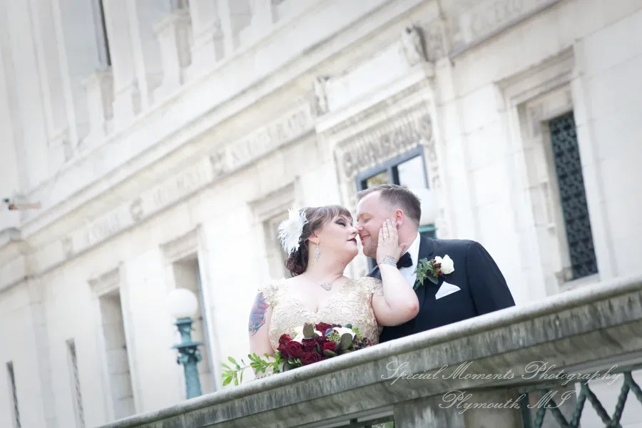 Detroit Public Library MI wedding photograph