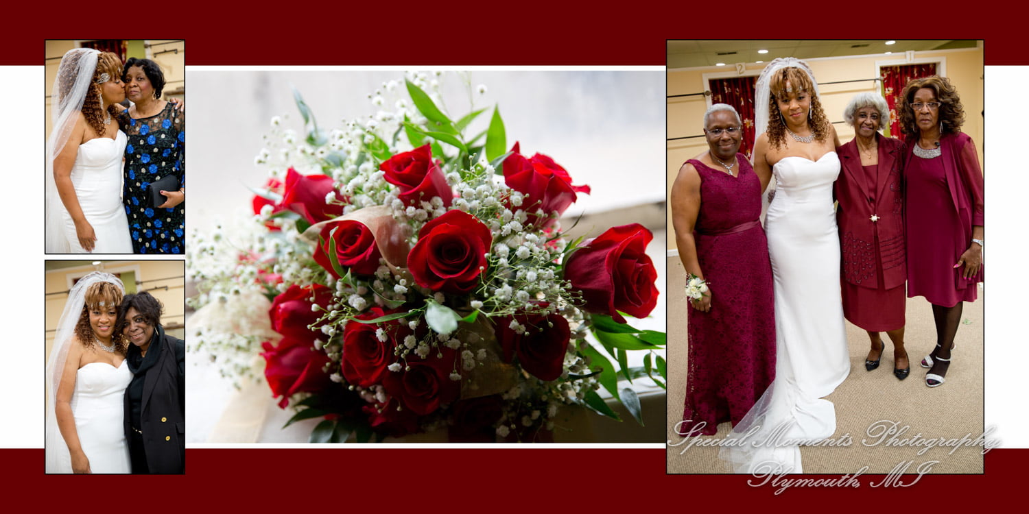 Plymouth Manor Plymouth MI wedding album photograph