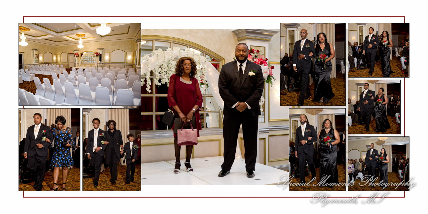 Plymouth Manor Plymouth MI wedding album photograph