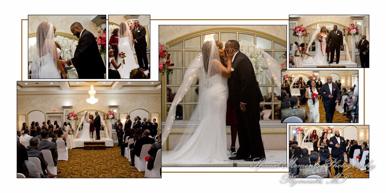 Plymouth Manor Plymouth MI wedding album photograph