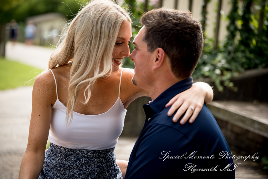 Lindsey & Mike at Kensington Park Milford MI engagement photography