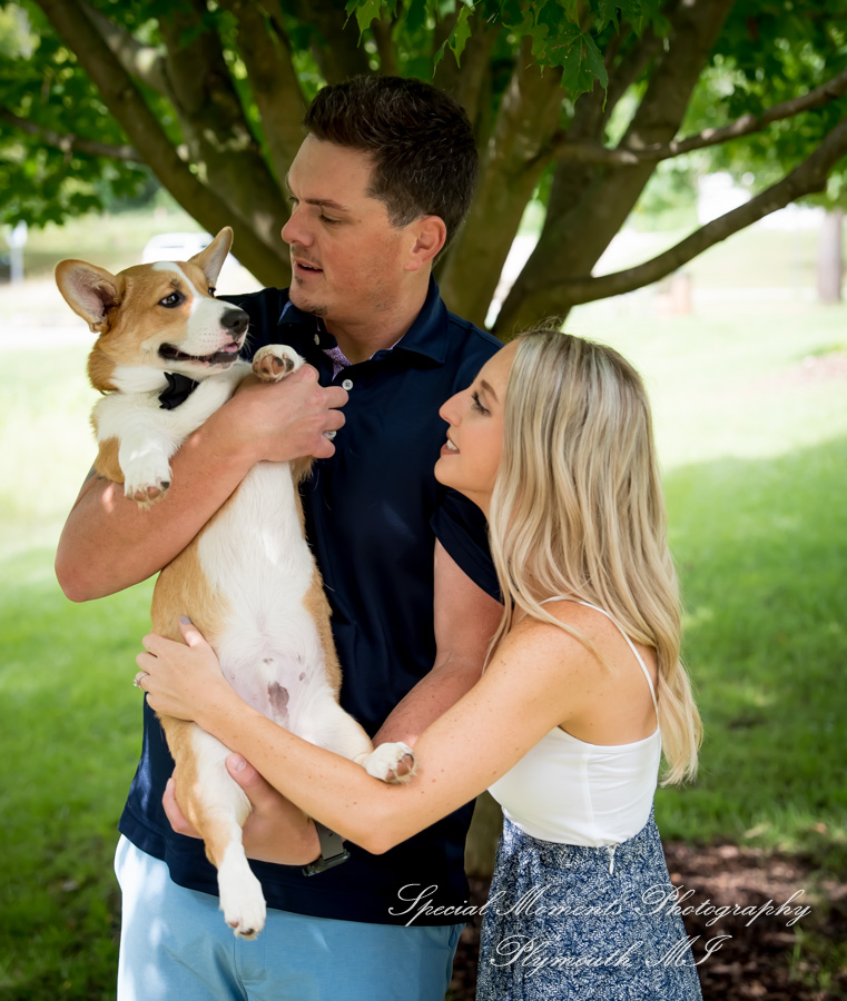 Lindsey & Mike at Kensington Park Milford MI engagement photography