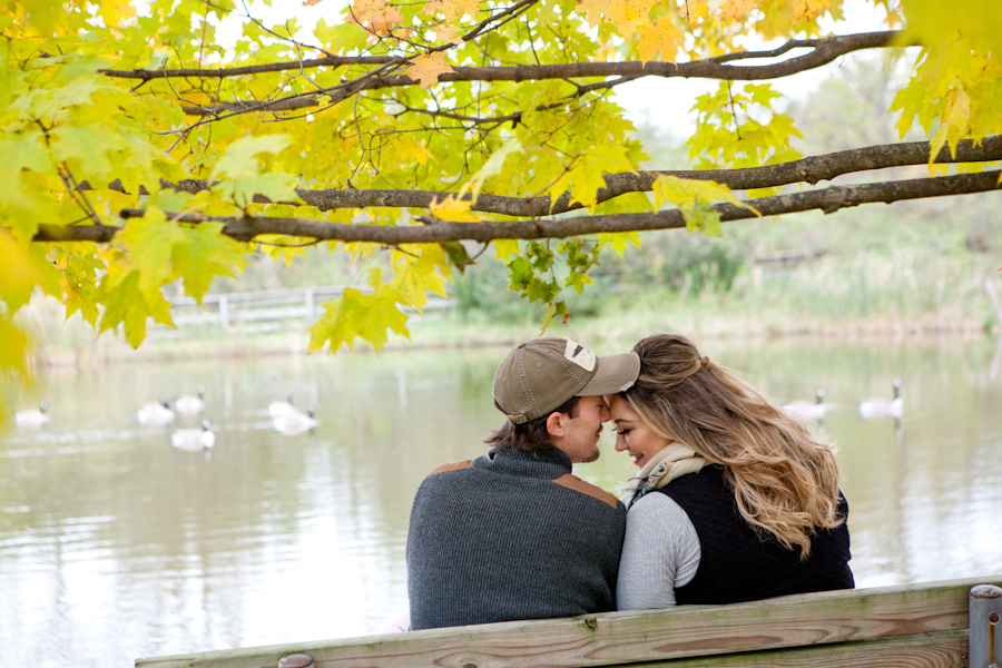 Valerie & Tanner at Heritage Park Farmington Hills MI engagement photography