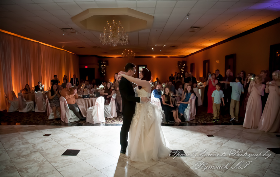 Crystal Gardens Royal Ballroom Howell MI wedding photograph
