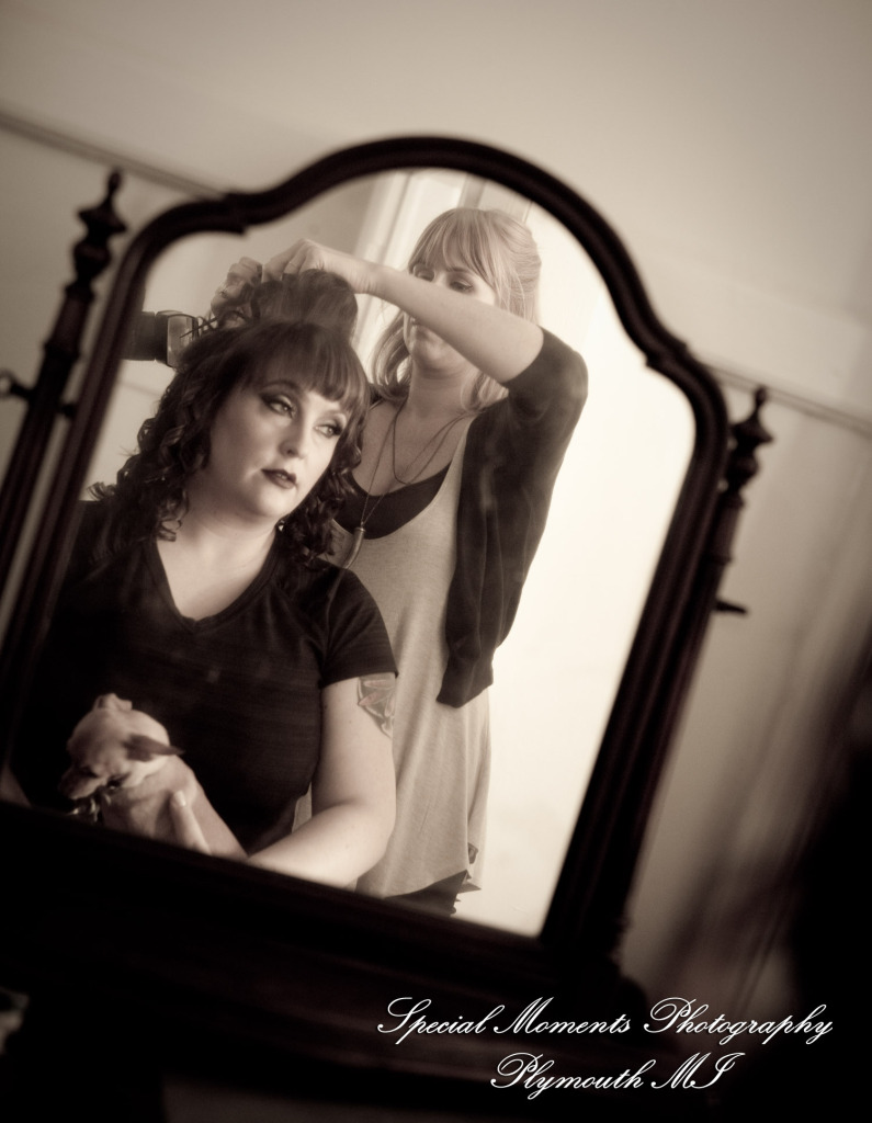 Rebecka & Clinton at a Bed & Breakfast Detroit MI wedding photograph