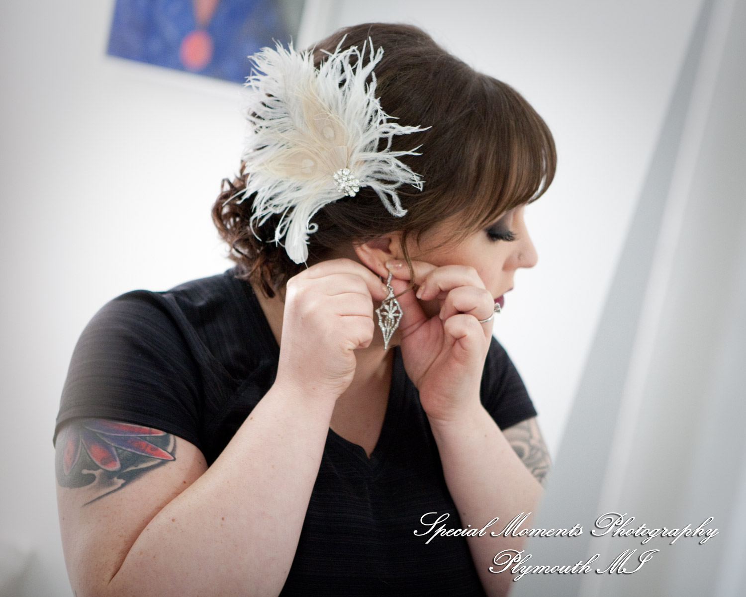 Rebecka & Clinton at a Bed & Breakfast Detroit MI wedding photograph