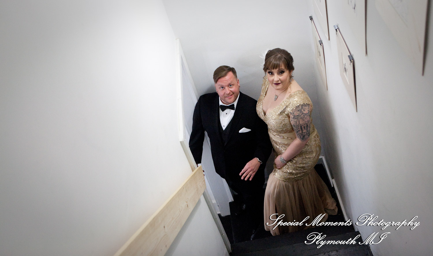 Rebecka & Clinton at a Bed & Breakfast Detroit MI wedding photograph