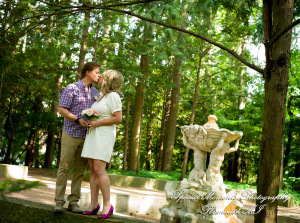Jaclyne & Rob at Cranbrook House & Gardens Bloomfield Hills MI wedding photograph