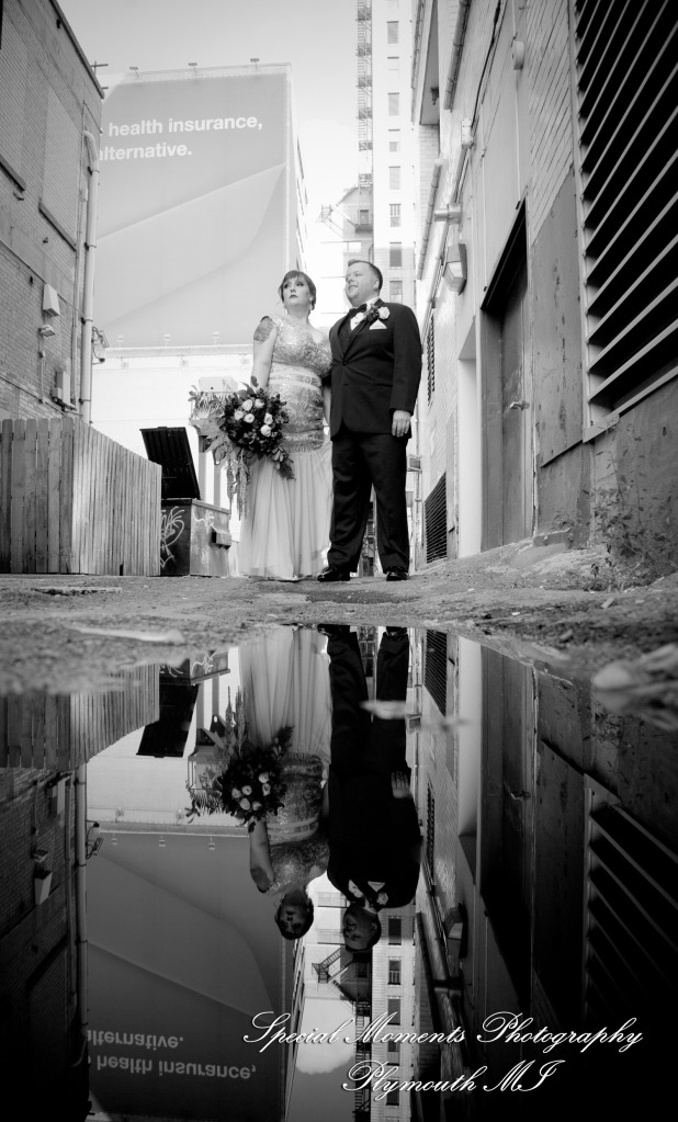 Rebecka & Clinton at Cliff Bells Detroit MI wedding photograph