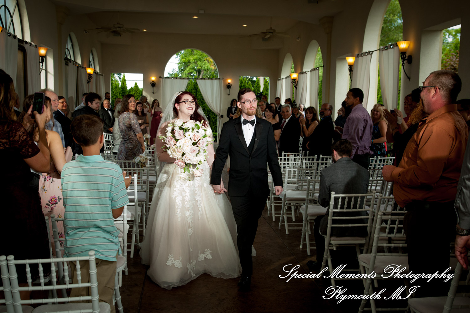 Stephanie & Tristan at Crystal Gardens Howell MI wedding photography