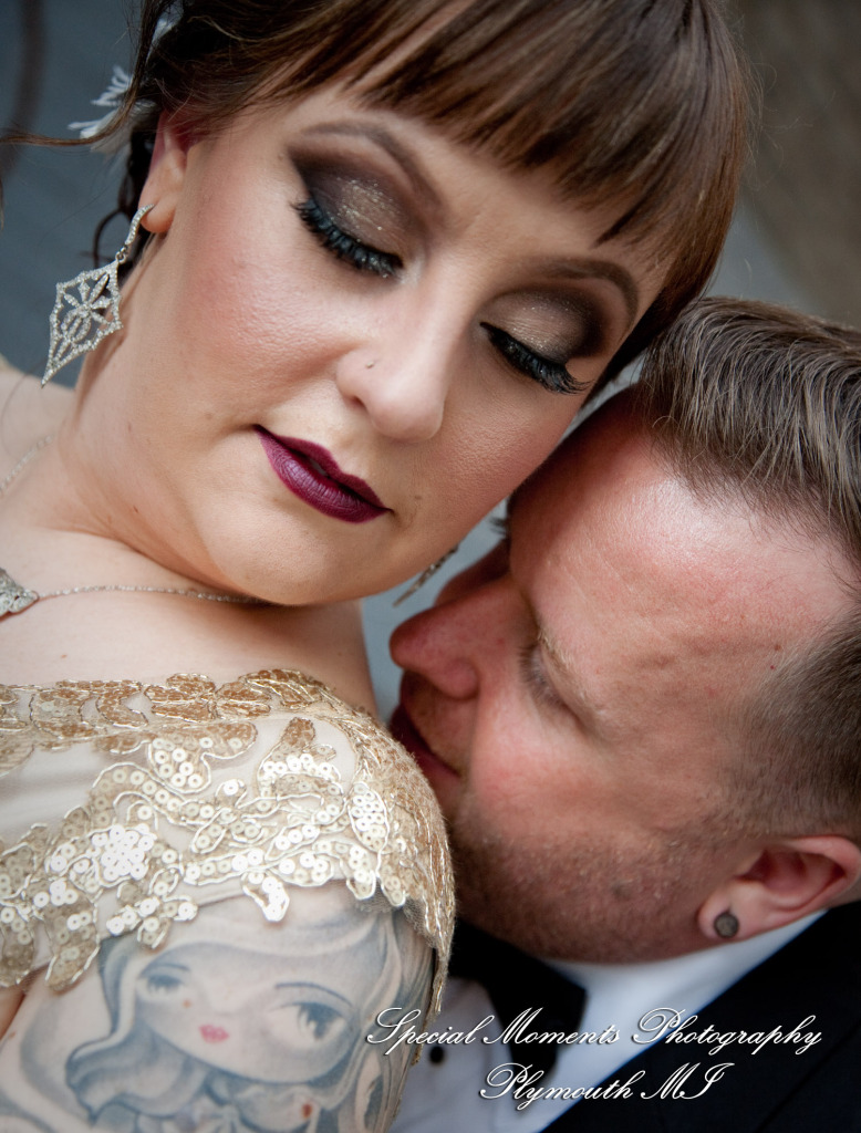 Rebecka & Clinton at Cliff Bells Detroit MI wedding photograph