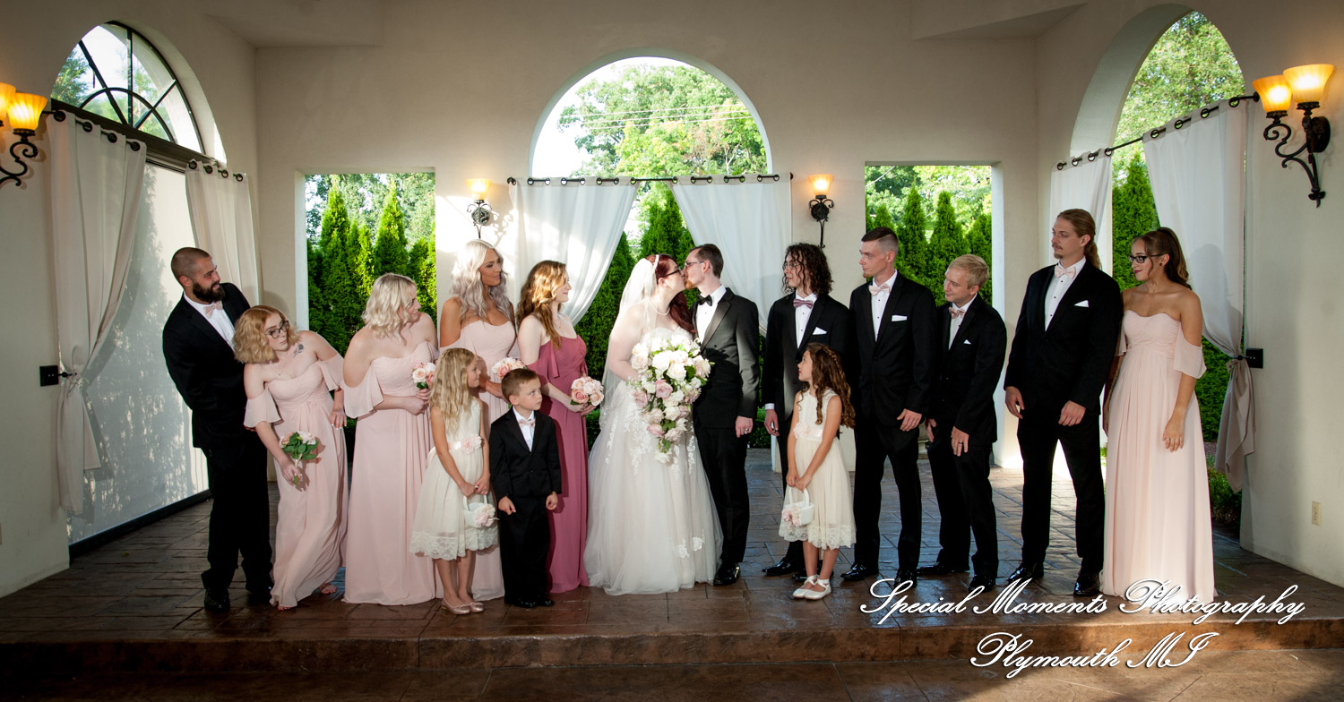 Stephanie & Tristan at Crystal Gardens Howell MI wedding photography