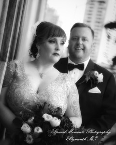 Rebecka & Clinton at Cliff Bells Detroit MI wedding photograph