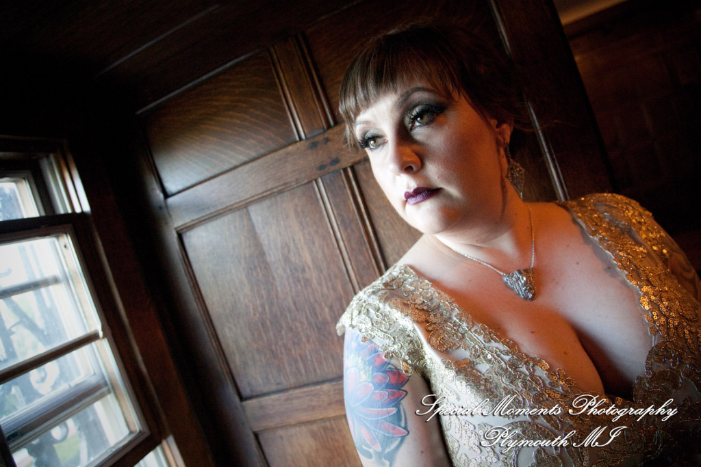 Rebecka & Clinton at Grosse Pointe War Memorial Grosse Pointe Farms MI wedding photograph