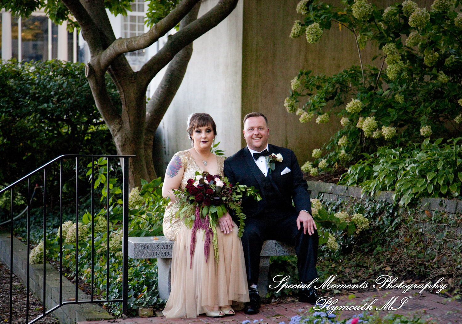 Rebecka & Clinton at Grosse Pointe War Memorial Grosse Pointe Farms MI wedding photograph